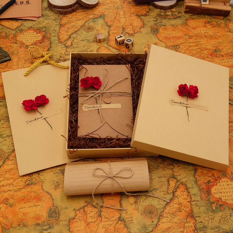 Wax Seal Letter Kit - Amplop Retro bunga romantis Dekorasi alat