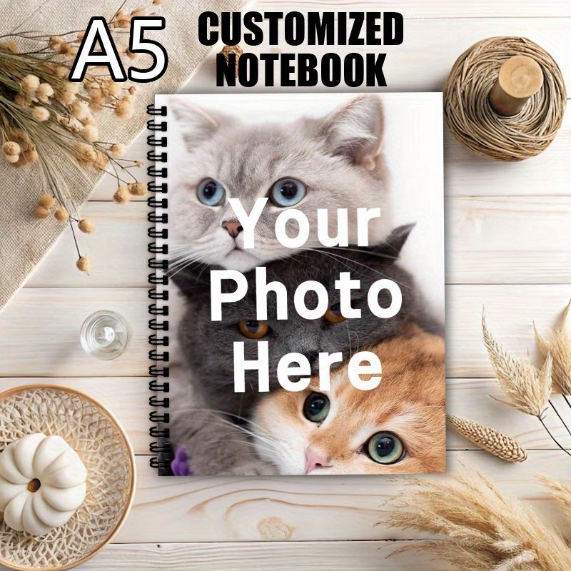 Custom Photo Book - Buku Catatan A5 Custom 1/2 Foto