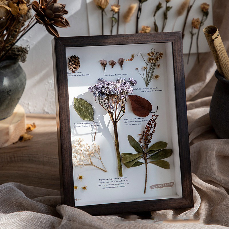 Bingkai Foto Vintage Kayu Soli - Engraved Wood Frame ulasan dan harga