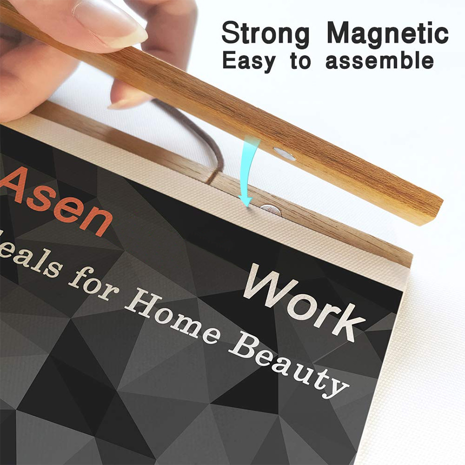 Gantungan Poster magnetik 2130 - Engraved Wood Frame ulasan dan harga
