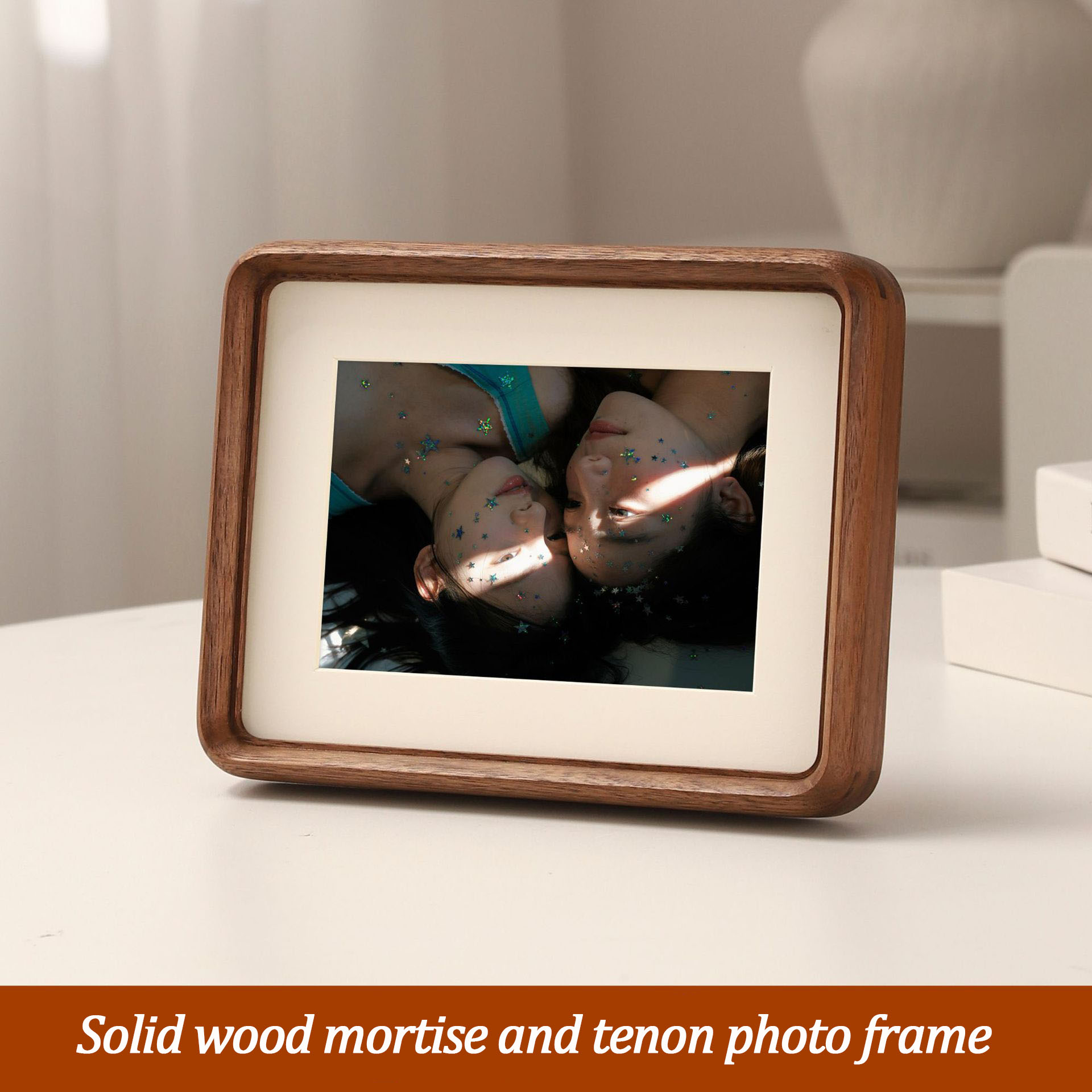 Bingkai Foto Kayu Solid Walnut - Engraved Wood Frame ulasan dan harga