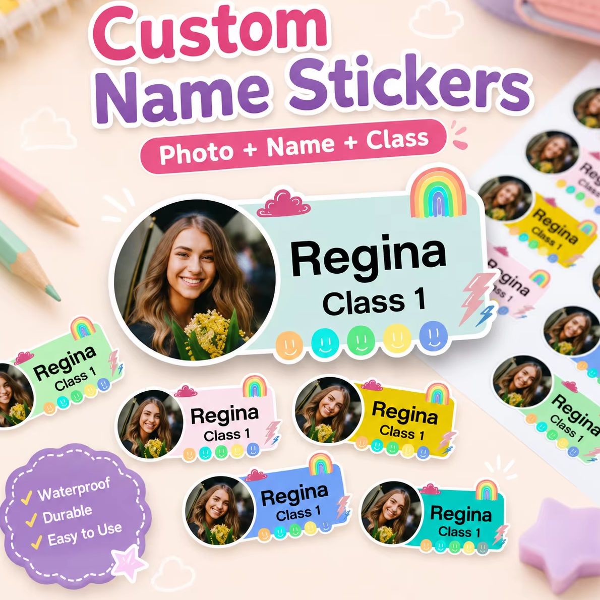 Stiker label foto personalisas - Custom Photo Book ulasan dan harga