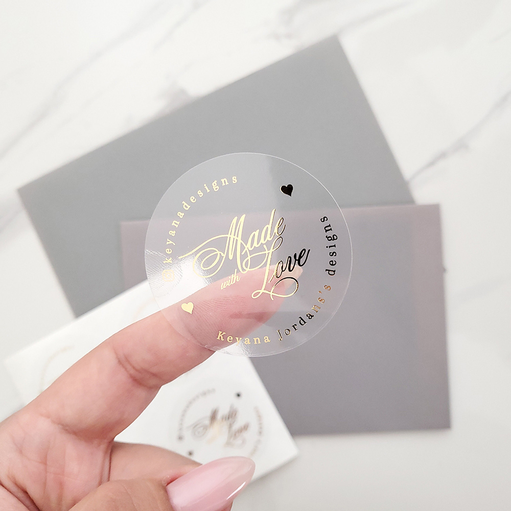 Kustom 50 buah Foil emas bulat - Personalised Candle Label ulasan dan harga