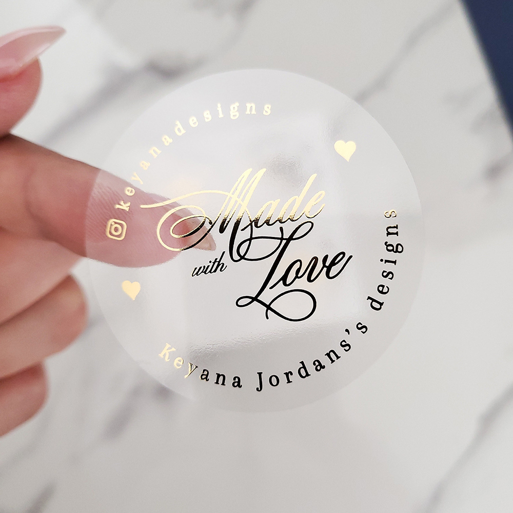 Kustom 50 buah Foil emas bulat - Personalised Candle Label ulasan dan harga