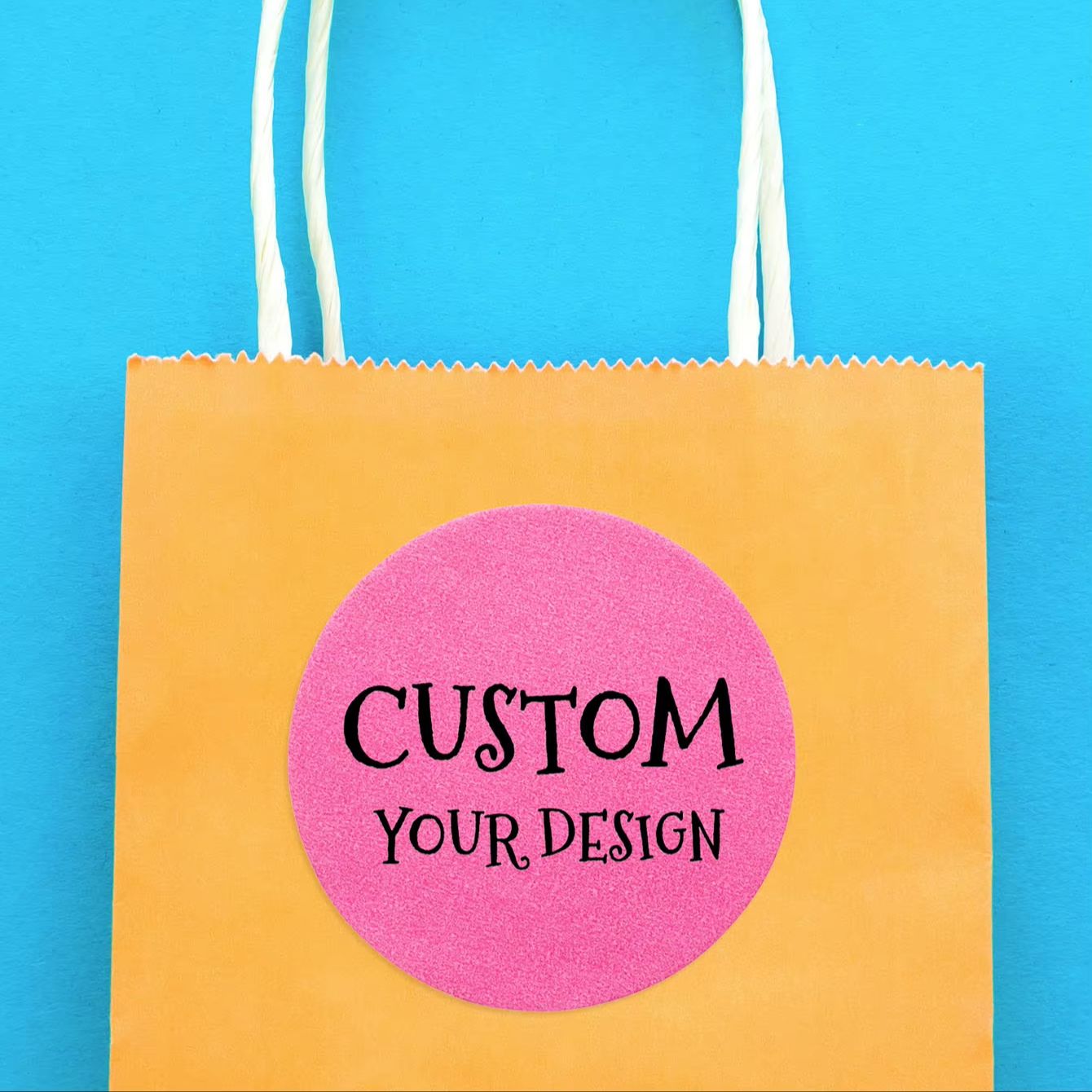 1-100 Buah Stiker Bulat Tahan  - Personalised Candle Label ulasan dan harga