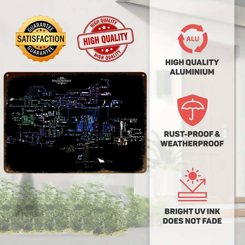 Poster Logam 3D Ringan Hollow  - Custom Map Poster ulasan dan harga